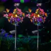 LED Solar Butterfly Solar Lights Outdoor Landscape Lights IP65 Waterproof for Yard Lawn Garden Walkway Decorative Path Lighting 2