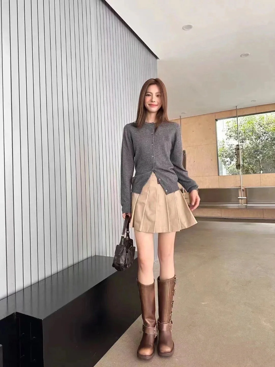 

Fashion women's spring and autumn wool cardigan0316