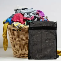 8 Pcs Clothing Black Laundry Bag Travel Bags Mesh Dryer Polyester for Washing Machine 2