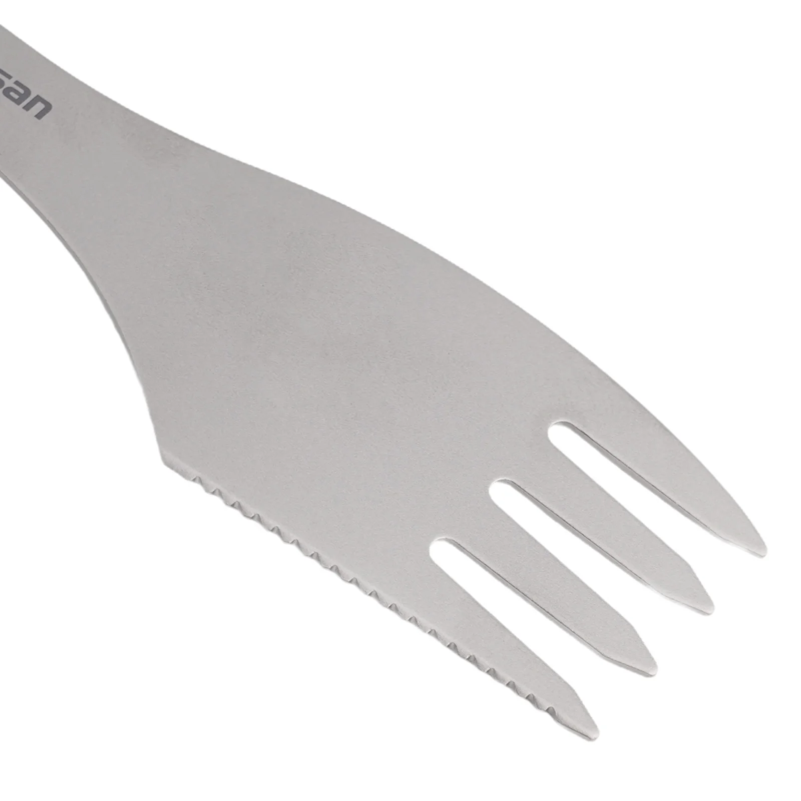 Camping Spork Cutter Edge Fork Lightweight Mesh Bag Outdoor Picnic Portable Practical Spoon Functional Versatile