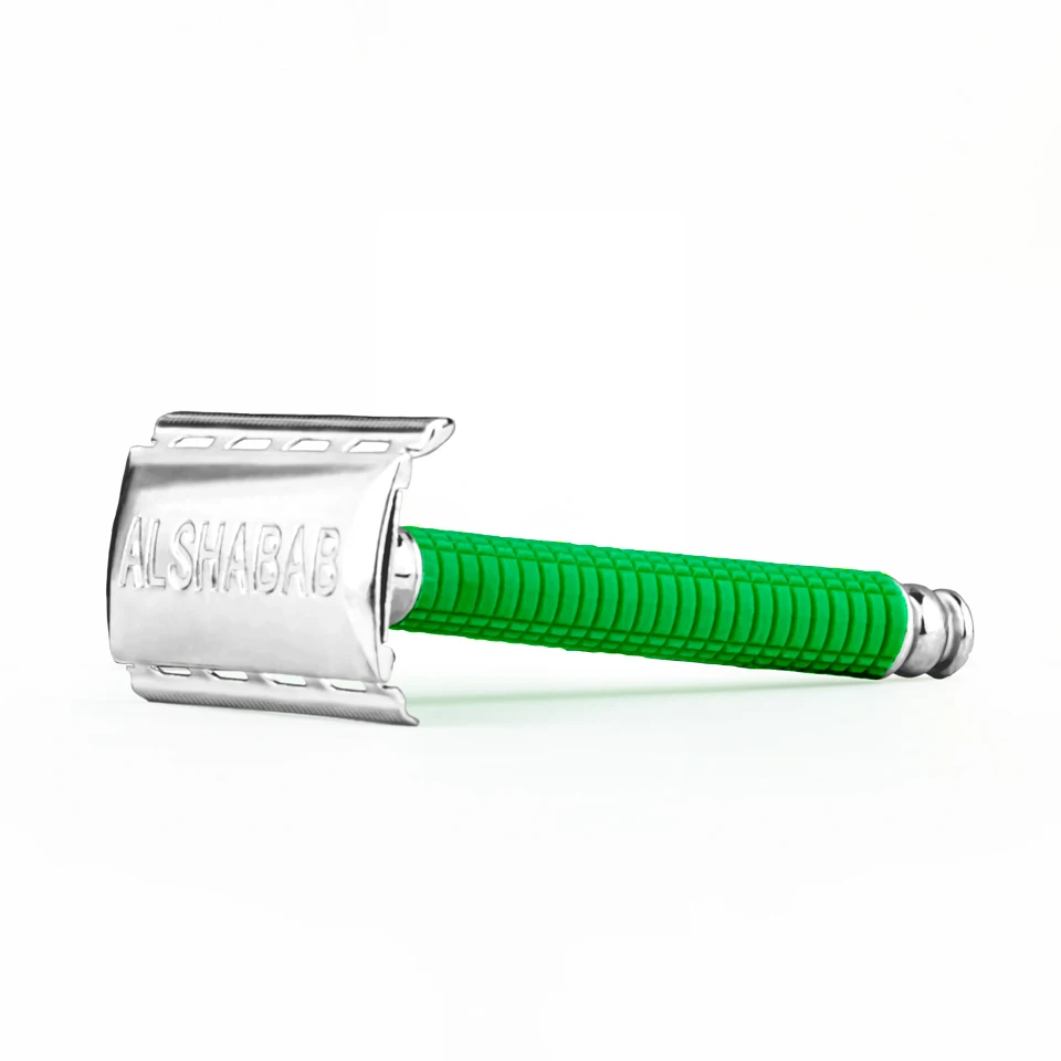 ALSHABAB 1 Piece Zinc Alloy Safety Razor for Men with ABS Handle 8X4 CM ...
