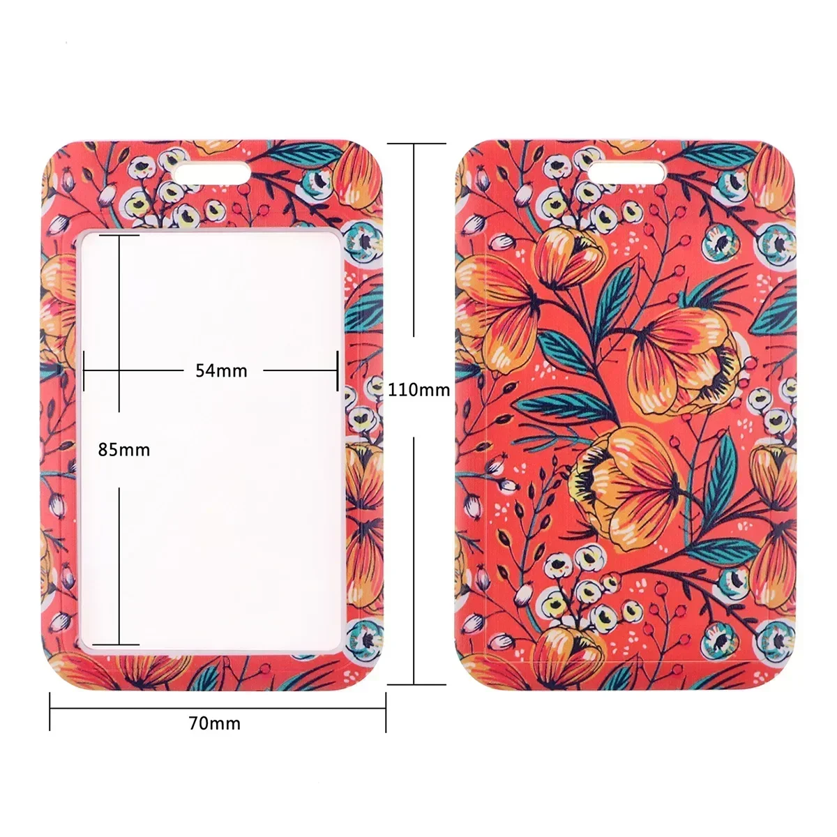 Flower Series Neck Strap Lanyards Keychain Badge Holder ID Credit Card Pass Hang Rope Lanyard For Keys Accessories