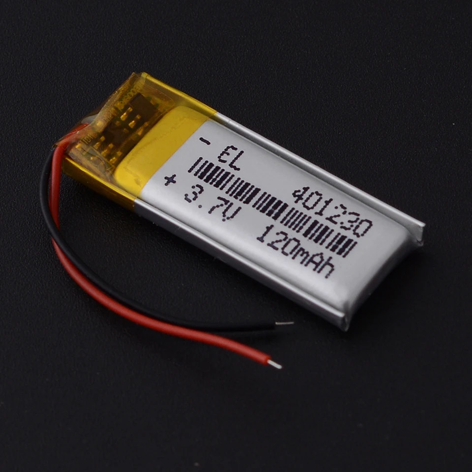 5x 3.7V 150mAh Li Po Polymer Rechargeable Battery 501230 JST 2P 1.25mm