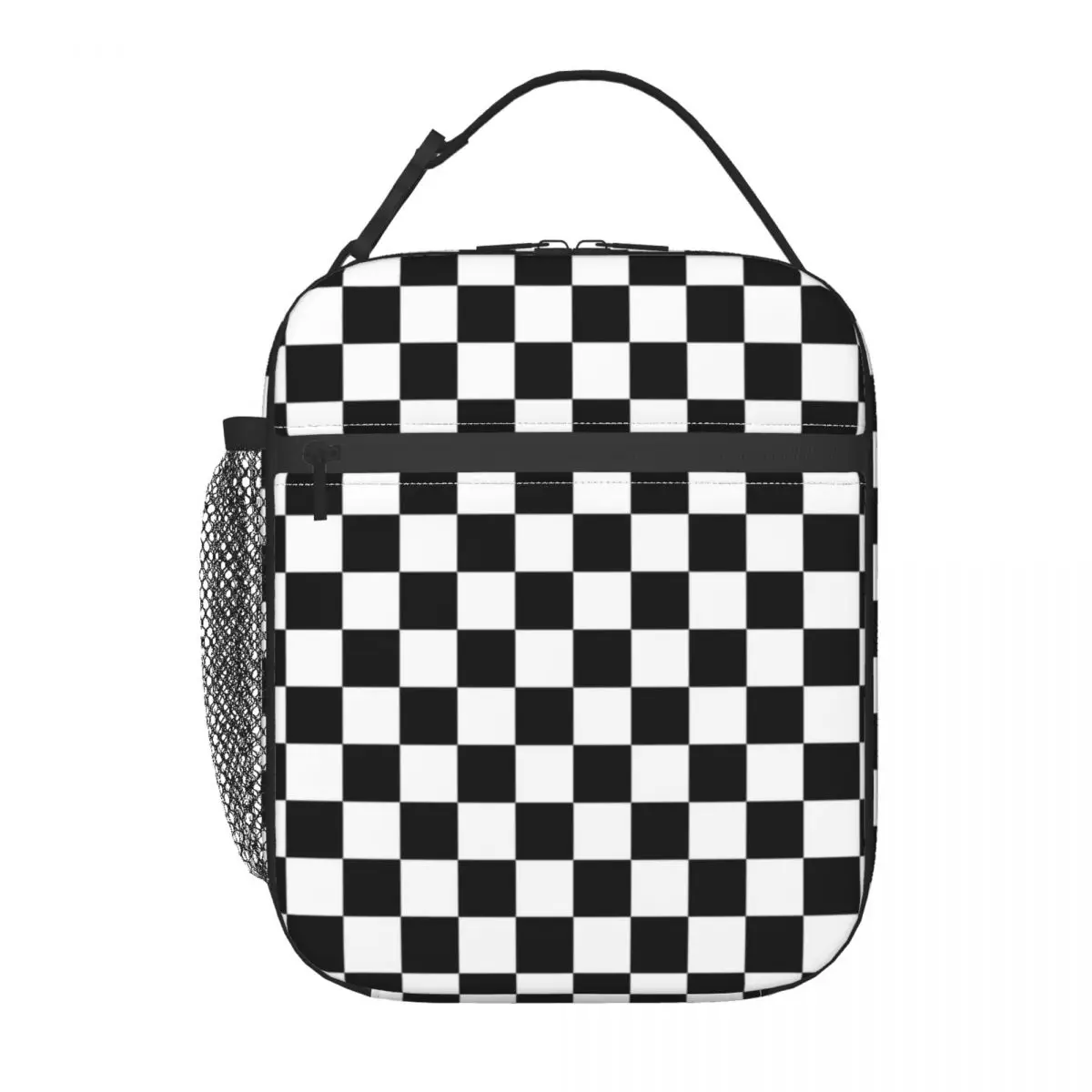 

Ska Checkerboard Insulated Lunch Bag for Women Resuable Reggae Music Thermal Cooler Lunch Tote Office Picnic Travel