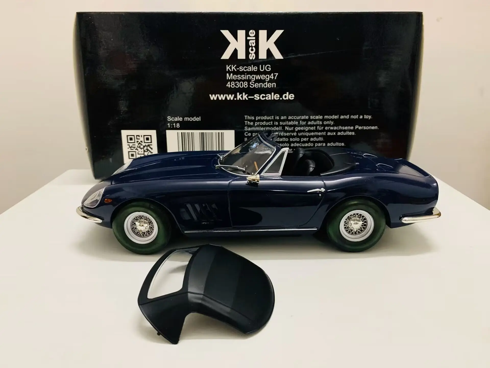 

2 цвета KK Масштаб 1:18 Литой модельный автомобиль 275 GTB4 Nart Spyder Мягкий Топ Новый в коробке