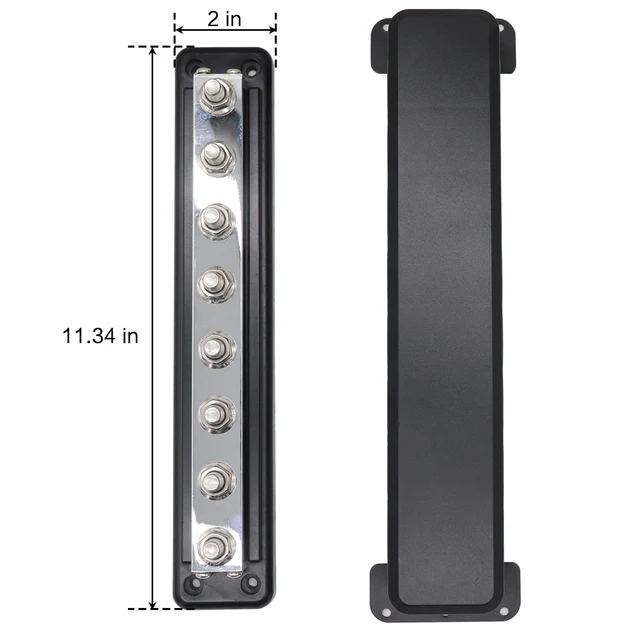 Heavy Duty Busbar For Automotive RV 600 Amp Power Distribution Block ...