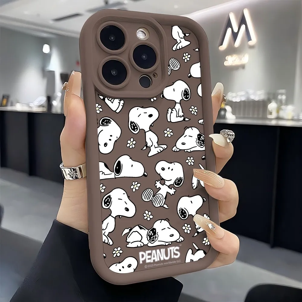 Charming Cartoon Snoopies Soft TPU Phone Case - Cute & Durable Back Cover
