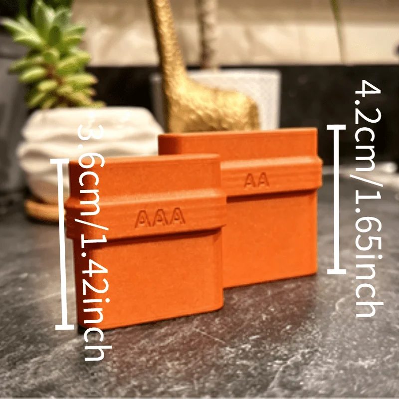 Portable and Compact Battery Storage Box for AA/AAA Batteries - Ideal for Home and Office Use