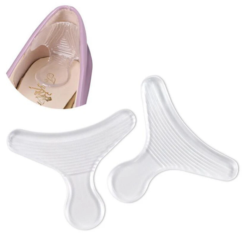 1 Pair Soft Silicone Insert Heel Liner Grips Silicone Gel Heel Protector High Comfort Pads Feet Care Accessories