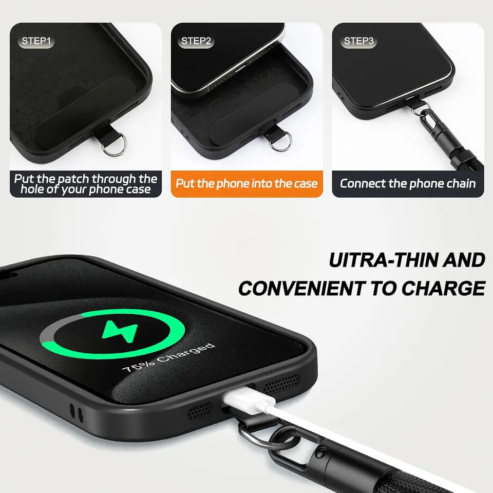 2-Pack Phone Lanyard-Includes 2 Adjustable Neck Straps,2 Wrist - View #4