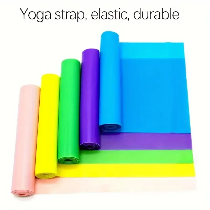 Resistance Bands Yoga Pilates Portable Long Training Stretch Bands For Physical Therapy Lower Body Home Strength Elastic Exercise