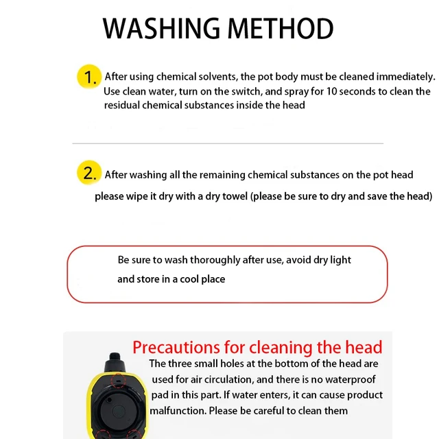 Habfõnök 2L Elektromos Autó Mosás Hab Permetõ Korrózióálló Sav Lúg Automatikus Nyomáspisztoly - Image 6