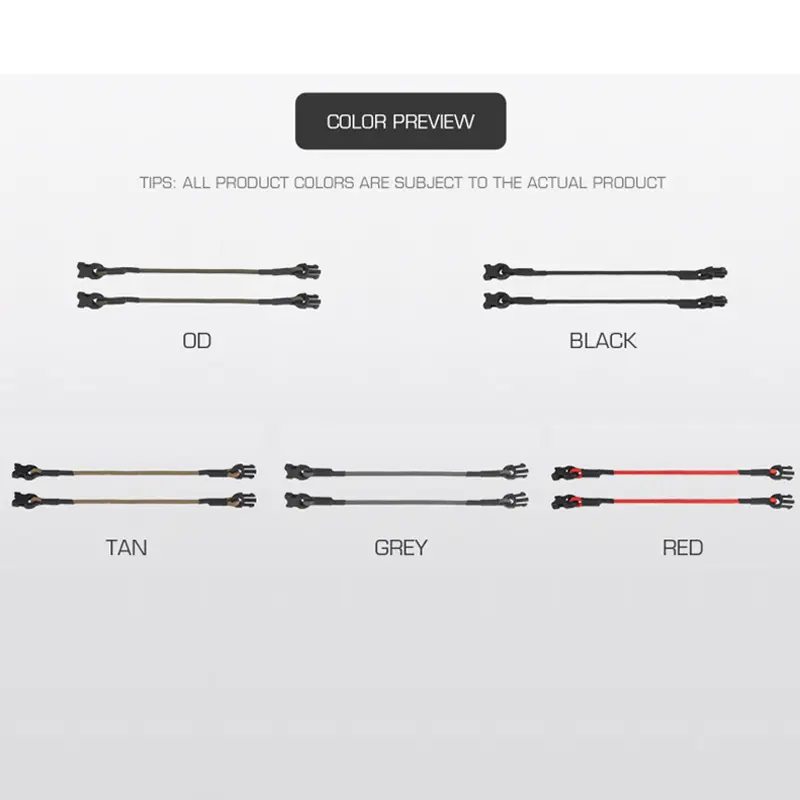 2Pcs/set Tactical MOLLE Gear Organize Elastic Cord Multi-purpose Fixing Elastic Rope Outdoor Tools Hunting Camping Accessories - Image 5
