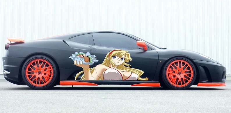 

Japanese Livery, Large car livery, Manga decal, Large Vehicle Graphics, Sexy anime girl car sticker, Manga Theme Side Car Wrap,