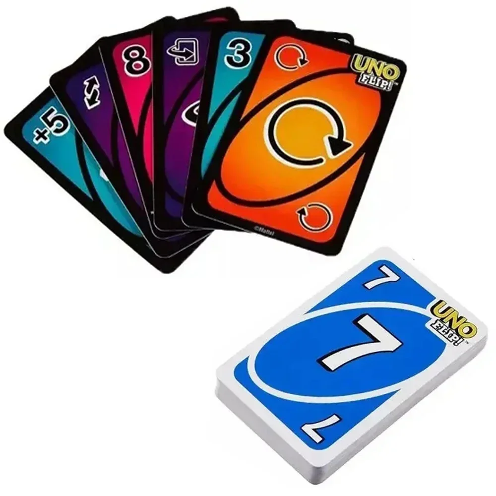 Description Picture 6 of item****New UNO FLIP! Games Family Funny Entertainment Board Game Fun Playing Cards Kids Toys Gift Box uno Card Game Kids Toys