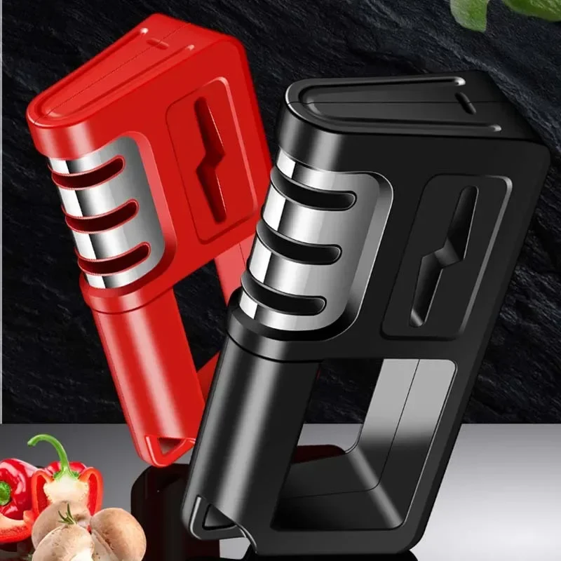 Knife Sharpener Scissors Sharpener Diamond Ceramic Sharpening Stone Coarsegeinding Daily Sharpening Kitchen Gadgets