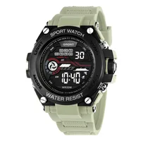 Men's outdoor sports watch multifunctional night light alarm clock timing electronic watch 2
