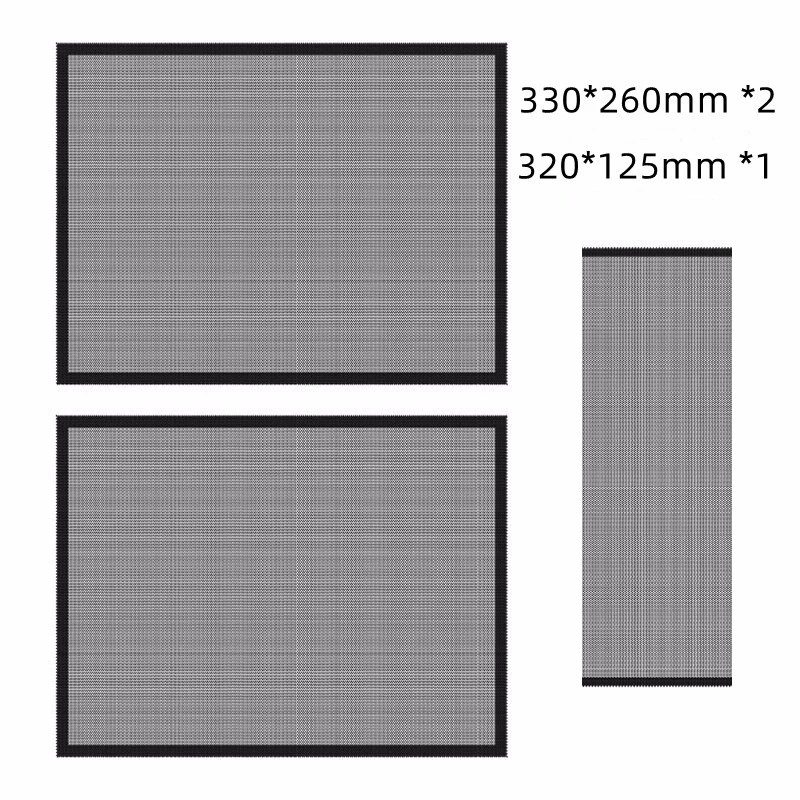 SAMA Dust Filters Kit Only Support Model Im01 Computer Case Total 3pcs/Box / 2 Panel + 1 Bottom Black Magnetic Design