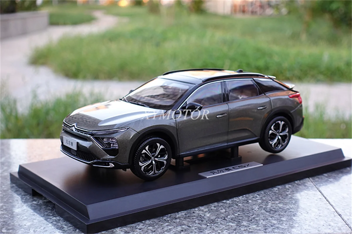 

Коллекционная модель автомобиля Citroen C5 X Grey 1/18, коллекционная серая игрушка для хобби, подарочные украшения с дисплеем, 2021