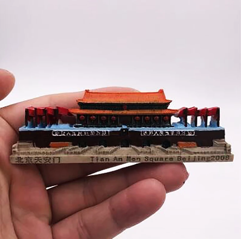 3D, magnete del frigorifero di Pechino Tiantan, souvenir turistici famosi, magnete del frigorifero della resina, decorazione della casa e della cucina