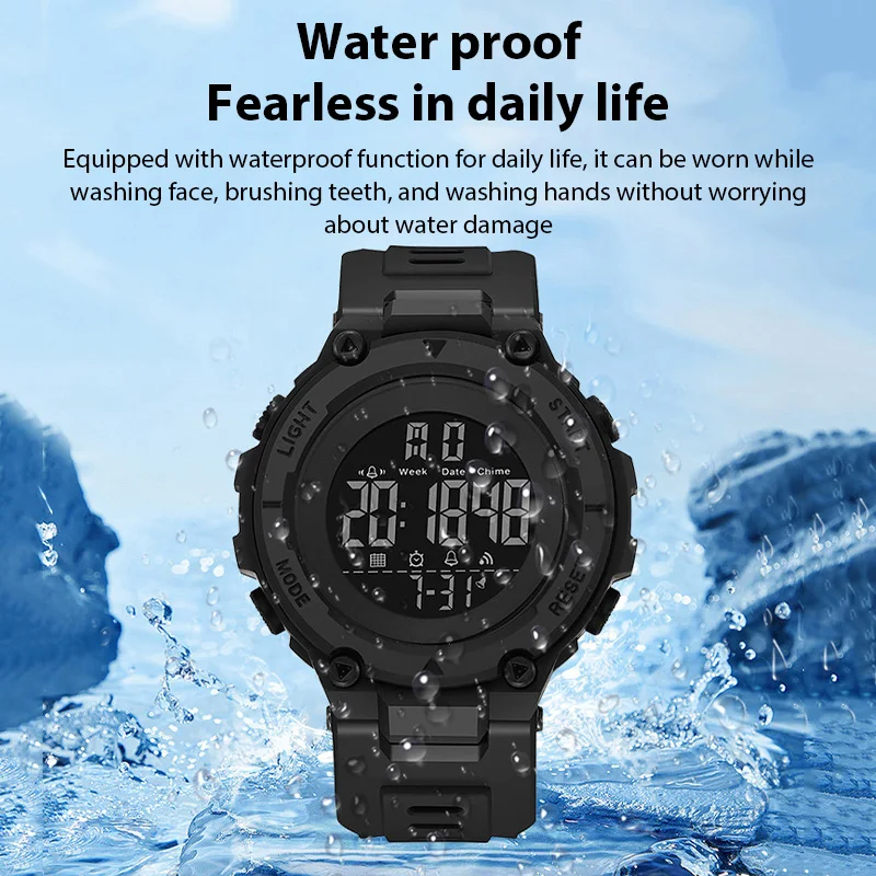 Sports Watches Fashion Digital Watch Luminous Date Alarm Clock Multifunction Fitness Electronic Wristwatch for Boys and Girls