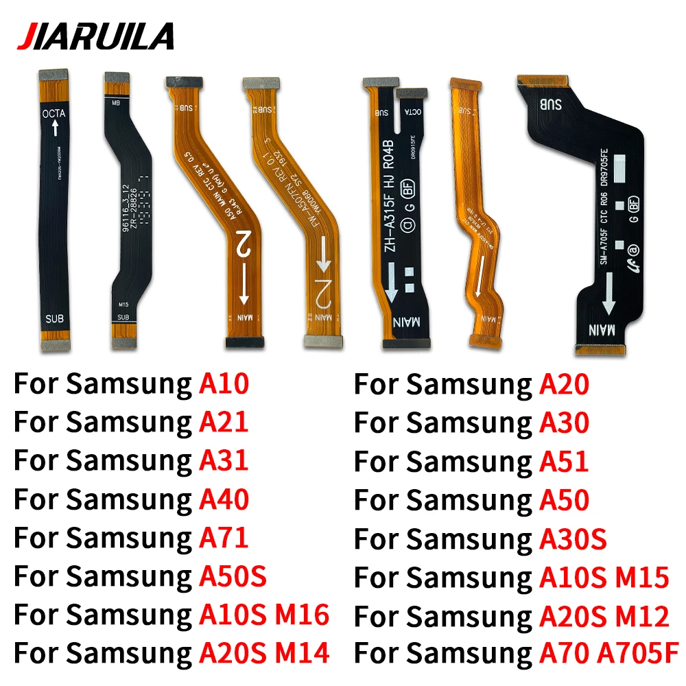 

10Pcs Main Board Motherboard Connector Flex Cable For Samsung A51 A71 A70 A10 A10S M15 M16 A20 A20S M12 M14 A21 A30 A30S A31