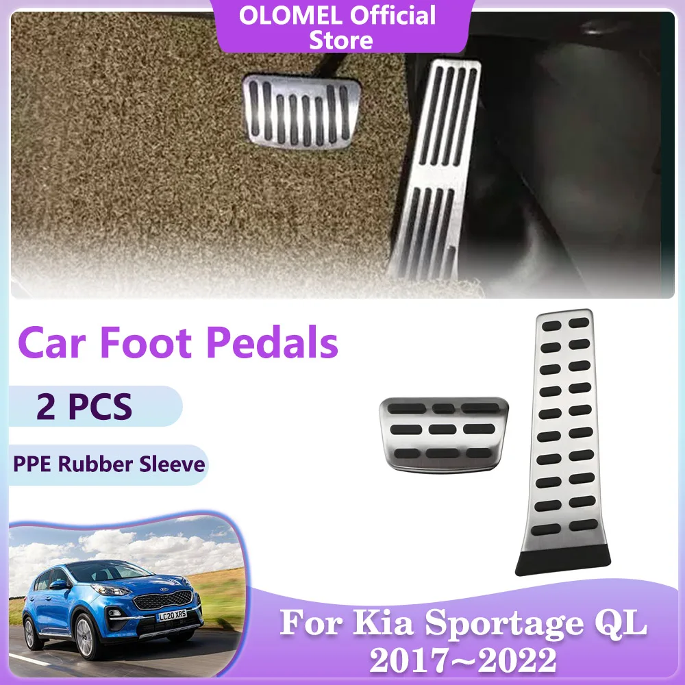 

Педали тормозные из нержавеющей стали для Kia Sportage QL 2017 ~ 2022 2018 2019 2020 2021