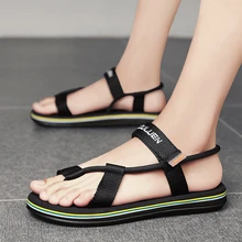 

Outdoor Beach Sandals Men Summer Shoes Lightweight Gladiator Sandals Casual Open-toed Men Flip Flops Thick Sole sandalias hombre