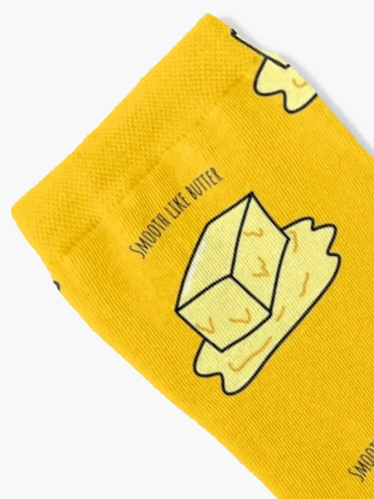 Smooth Like Butter - Kawaii Hand Drawn Butter Socks Soccer summer Hiking boots Socks Man Women's