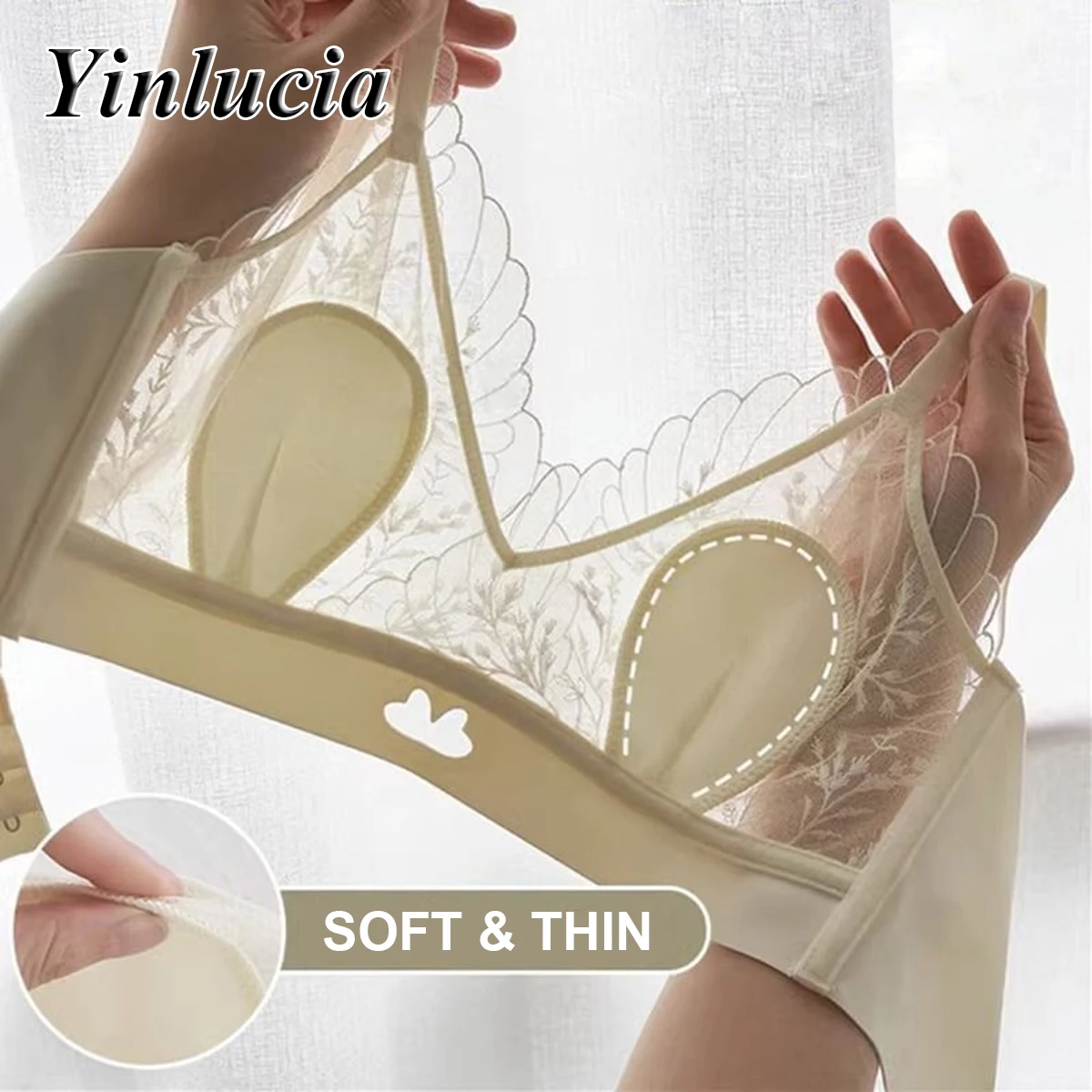 

Бюстгальтер кружевной без стальных косточек, пикантный базовый топ с чашками пуш-ап, ультратонкий укороченный топ, нижнее белье, женские мягкие сексуальные сетчатые бюстгальтеры, новинка на лето