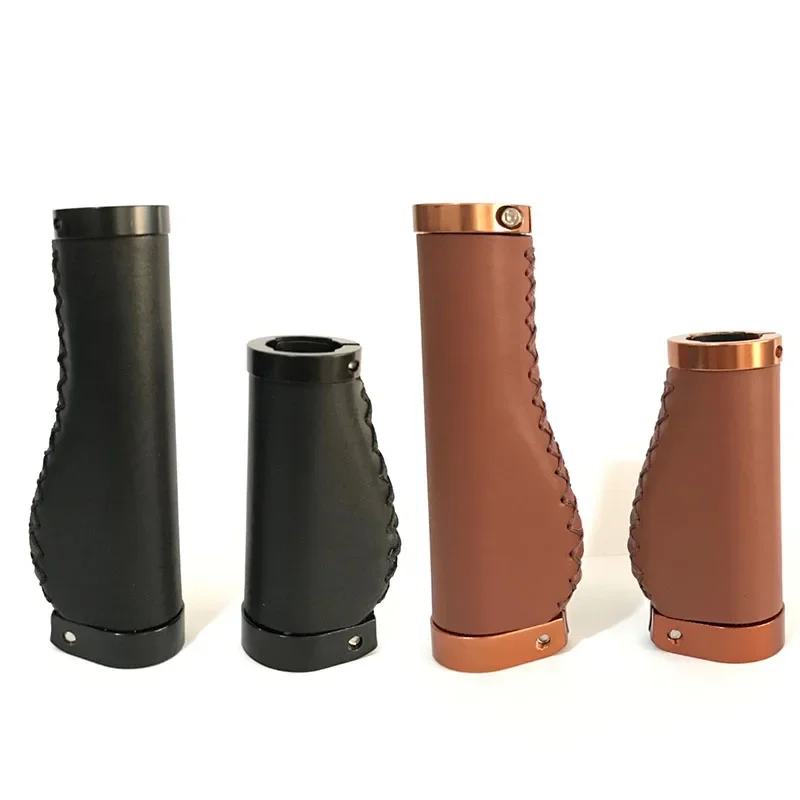 Bicycle Handlebar Grips Bicycle Grips Mountain Bike Leather Grip Non-slip Grip Cover Universal Lockable Handle Riding Accessories