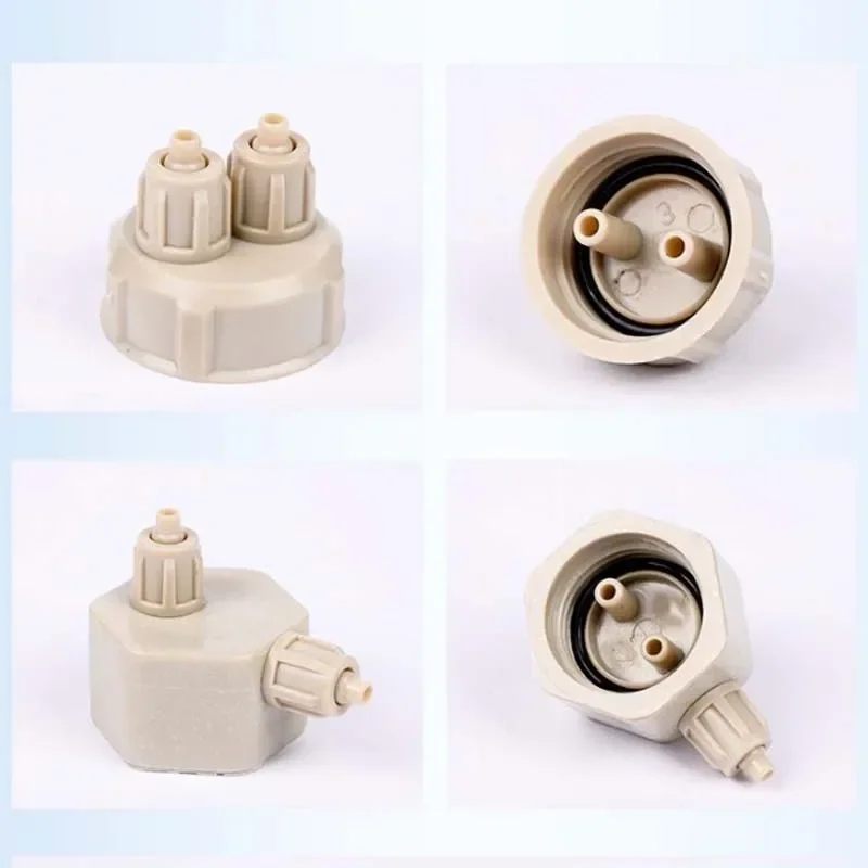 Aquarium CO2 System Tube Valve Guage Bottle Cap Air Diffuser Generator Tool 2pcs co2 generator kit aquarium co2 diffuser aquarium co2 generator aquarium co2 tube aquarium co2 accessories