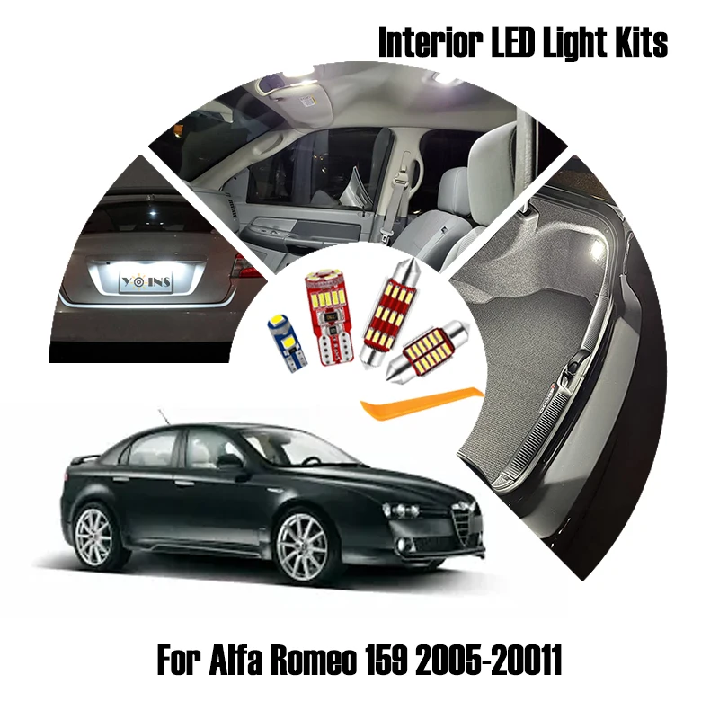 14 наборы ламп для Alfa Romeo 159 2005-2008 2009 2010 2011 |