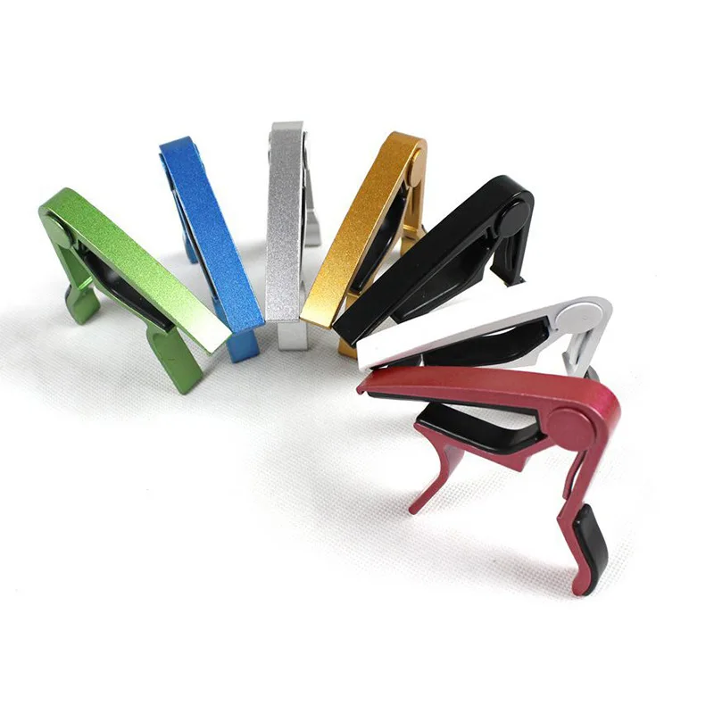 Guitar Capo Aluminium Alloy Silver Quick Change Clamp Key Acoustic Classic Guitar Capo for Tone Adjusting Guitar
