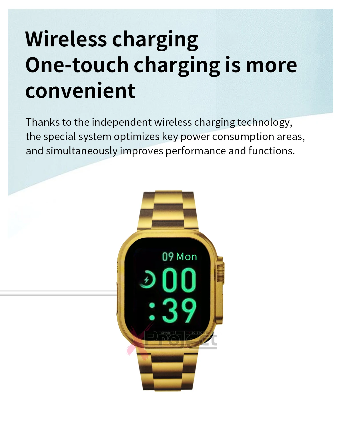 G9 Ultra Pro Gold Smart Watch description image 8