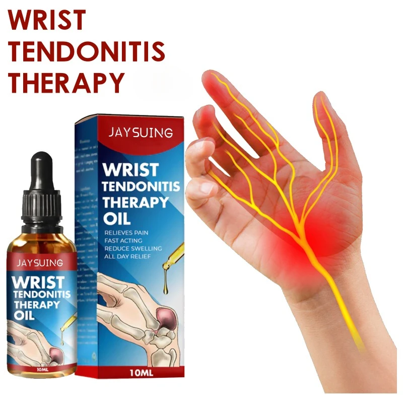 Wrist Pain Relief Oil Anti Arthritis Hand Thumb Finger Tendonitis Therapy Tenosynovitis Tendon Sheath Joint Health Care 10ml