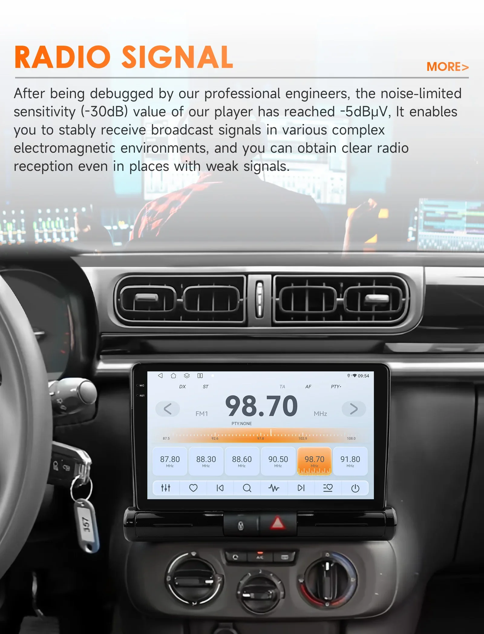 Hizpo Carplay 2din 4G 8581 AI Systeme Android 14 Autoradio für Ford Fiesta 2009–2017 Multimedia Video Player GPS Autoradio RDS – Detail 22