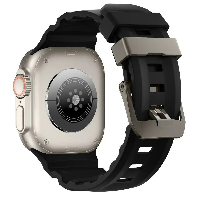 Sport Silicone Titanium Band - Soft Rubber Bracelet Strap