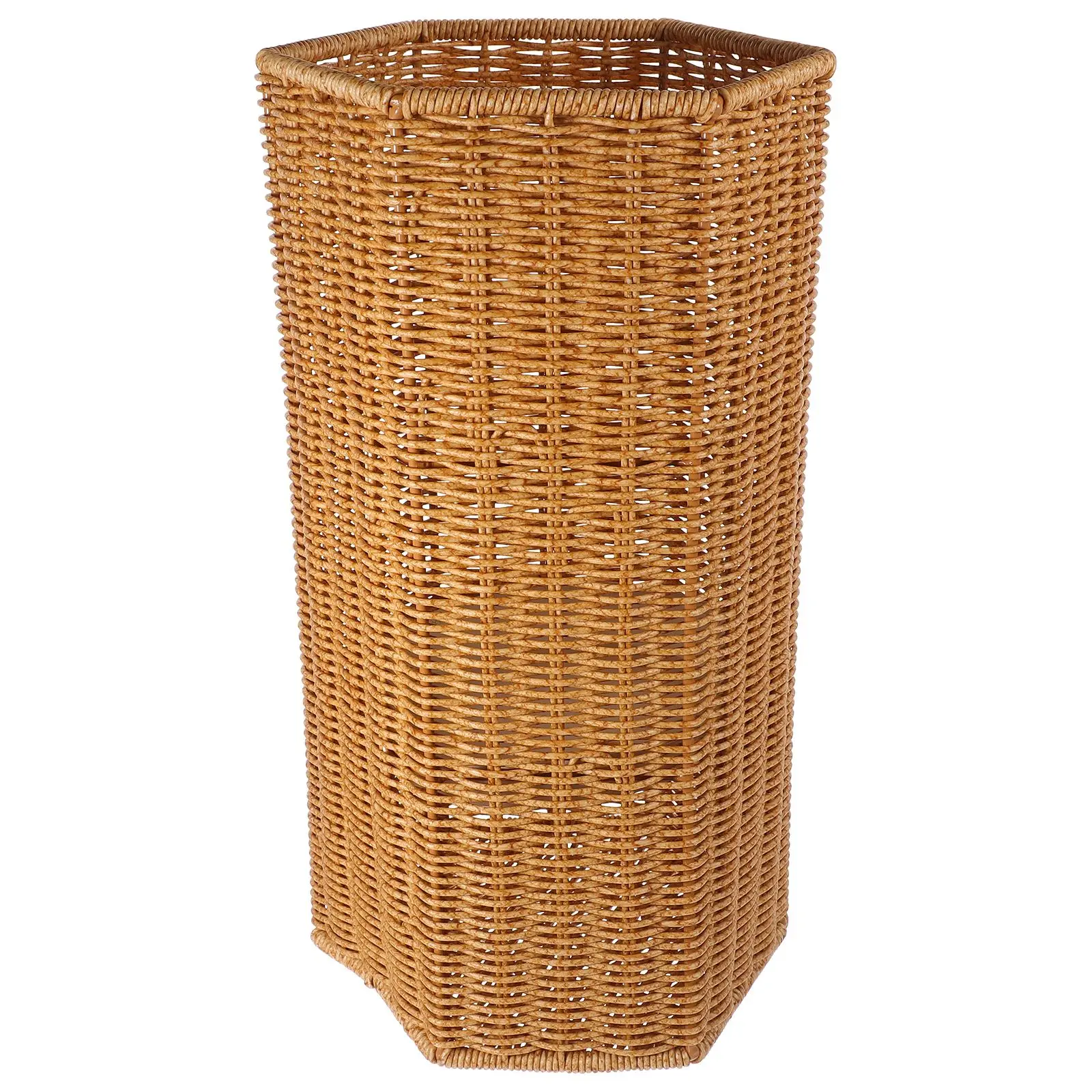 Plastic Rattan Weaving Umbrella Stand Creative Umbrella Storage Bucket Living Room Home Holder Organization Rack