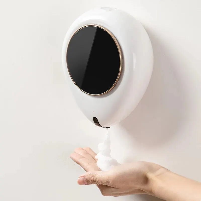 Dispensador de jabón de inducción inteligente, dispensador de jabón de manos automático montado en la pared sin contacto, tipo de batería