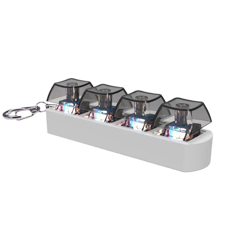 Keyboard Key Toy Party Stress Relief DIY Fidget Button Keycap Fidget Keychain Keyboard Keychain Toys Finger Caps Toy