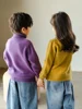 Children's Thick Pure Wool Turtleneck Pullover Boys Girls Kid 100% Australian Merino Heavy Sweater Teenager Tops Jumper Winter 2