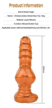 Realistic Silicone Animal Dildo Vaginal G-spot With Suction Cup Anal Plug Hand-free Huge Monster Dildo Female Sex Toys For Women 3