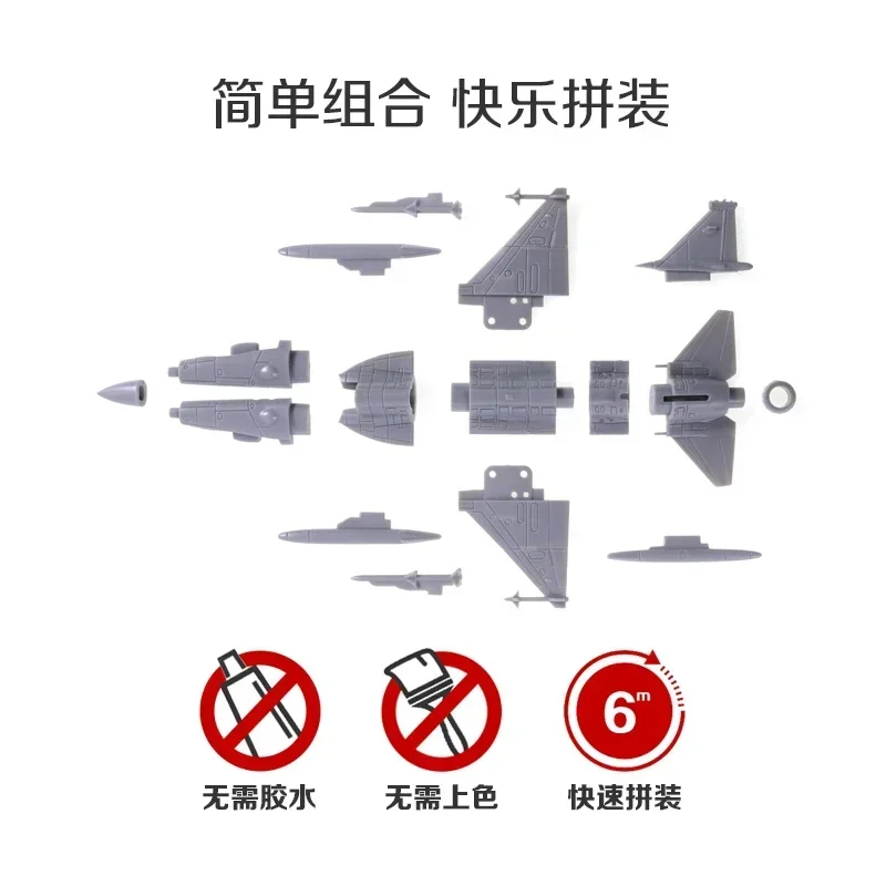Ensemble des 6 modèles militaires de planeurs RC, chacun avec une livrée différente, parfaits pour collectionneurs.