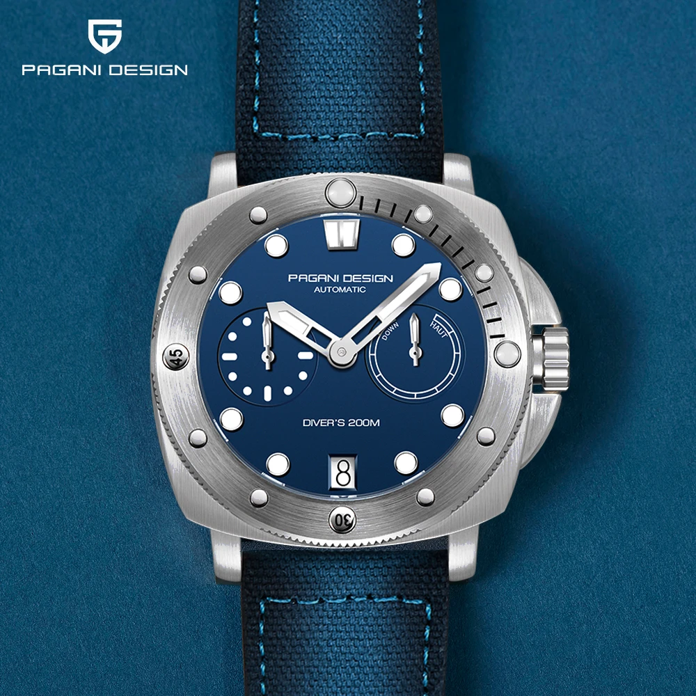 Mechanical Watch PAGANI DESIGN Men's Watches Diver Automatic Mechanical Watch Sapphire Stainless Steel Sport 20 Bar Clock Relogios Masculino