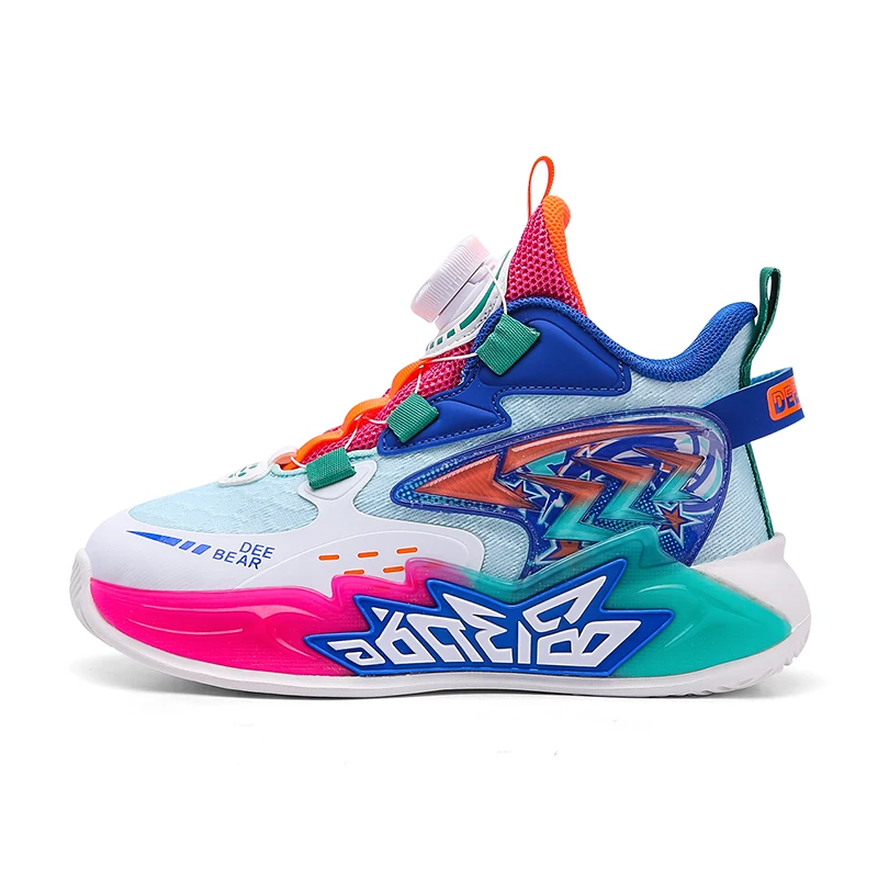 

New Kid Sneakers Boys Brand Basketball Shoes Children Shoes Outdoor Running Sports Tenis for Boy Shoes Non-slip Casual Sneakers