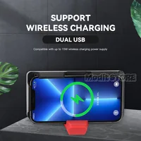 New Phone Holder Wireless Charger For BMW R1300GS R1300 GS R 1300 GS r1300gs Motorcycle Mount Fast USB Charging Red White Logo - Image 5