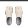2023 Designer Silver Tabi ninja flats women bursting pattern leather split toe moccasins shoes female pig trotters loafers 6
