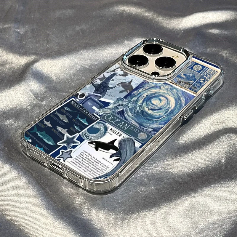 Whale Shark Clear Phone Case - Fashion TPU Shockproof Cover