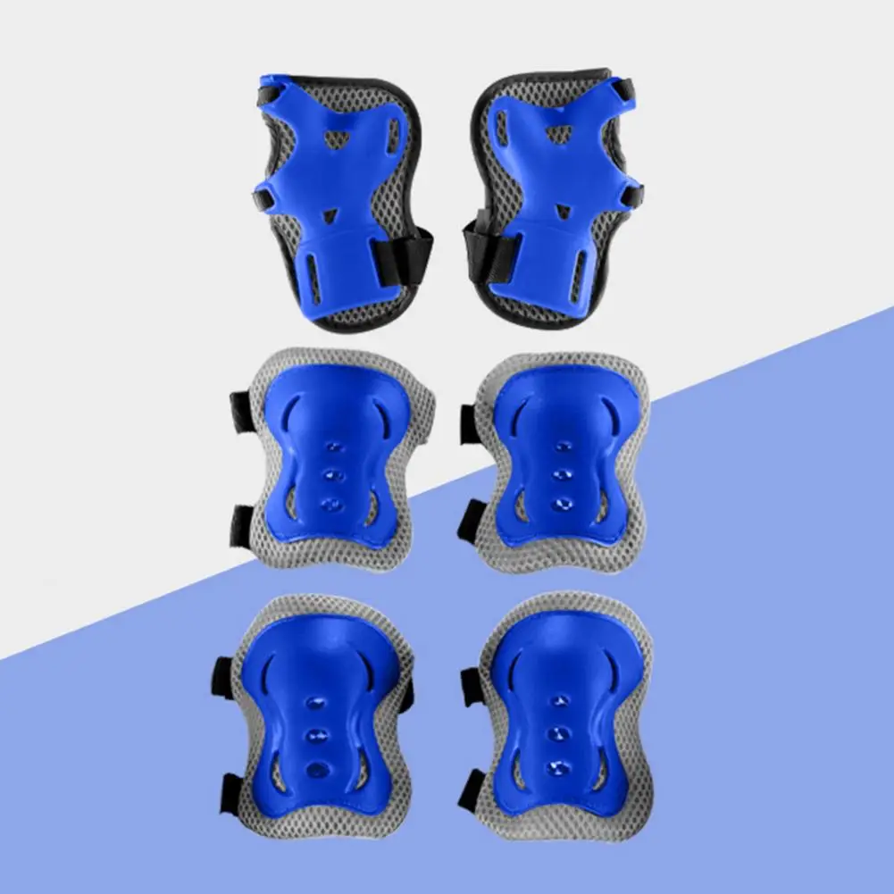6 Pcs Kids Roller Skating Wrist Guard Knee Elbow Pads Protector Scooter Biking Cycling Sports Toddler Boys Girls Protective Gear